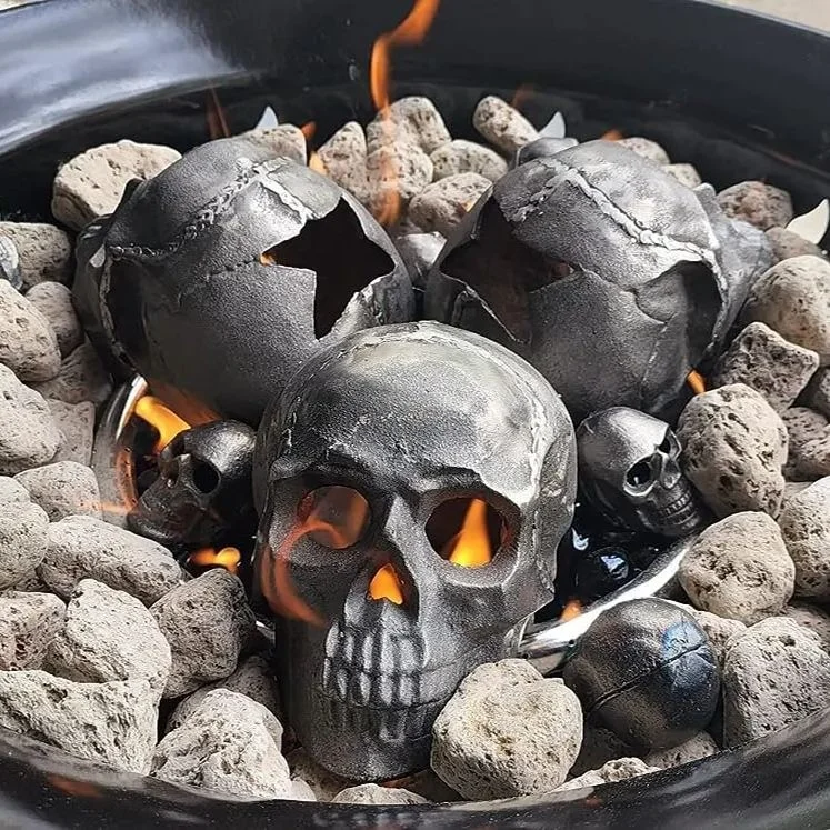 Ceramic Fireproof Fire Pit Skullš š2024 Halloween Hot Saleš„