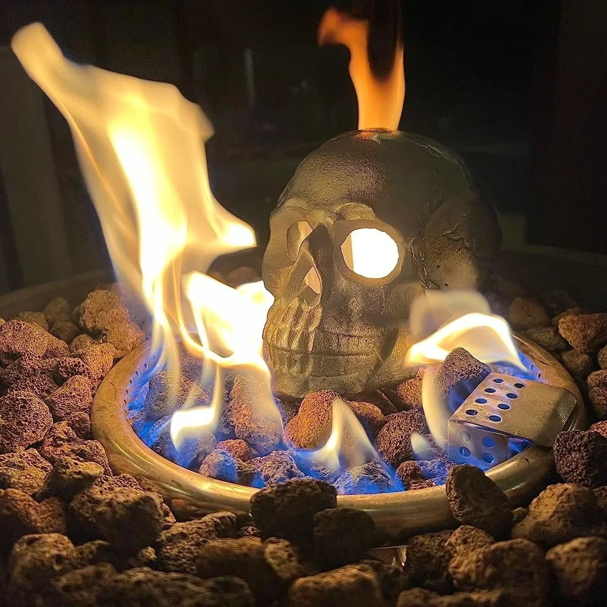 Ceramic Fireproof Fire Pit Skullš š2024 Halloween Hot Saleš„