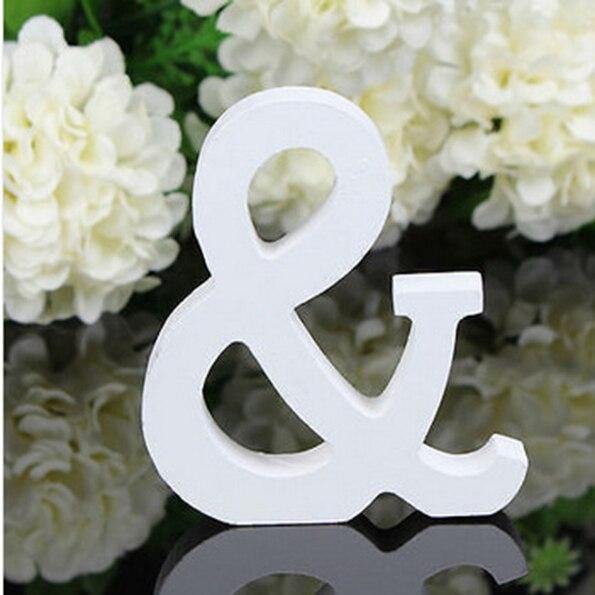 White Freestanding Mountable Wooden Alphabet Letter
