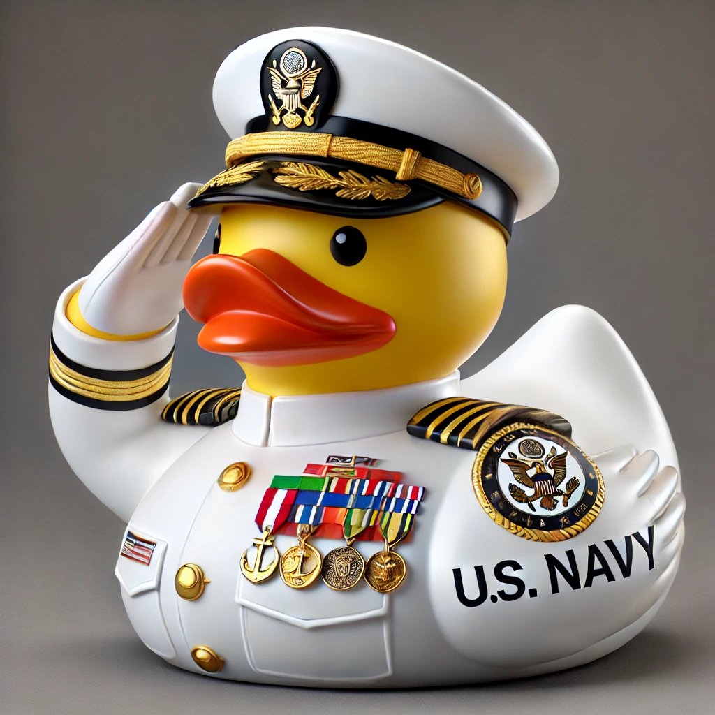 Handmade Veteran Tribute Duck - 100% Made in the USA
