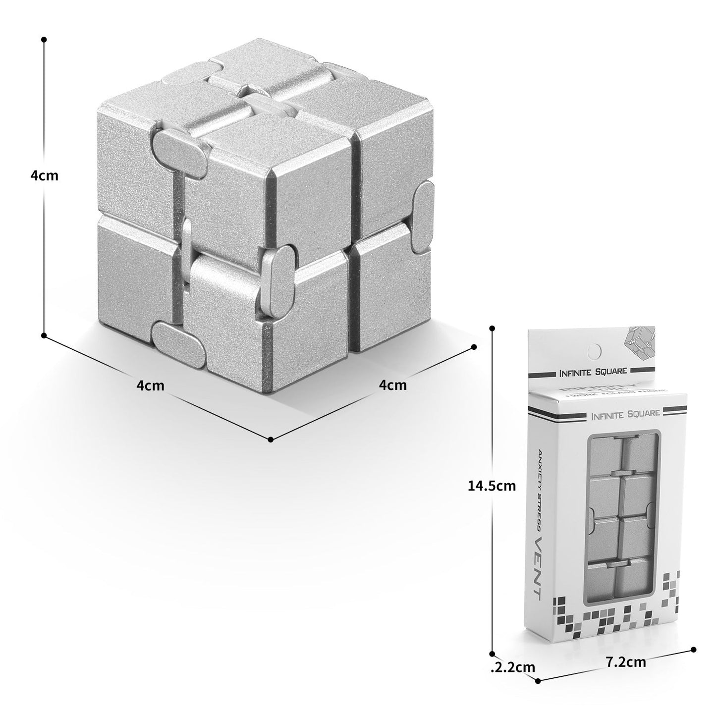 2024 Infinite Cube High-Quality Aluminum/Zinc/Casting Alloy (110~210g)