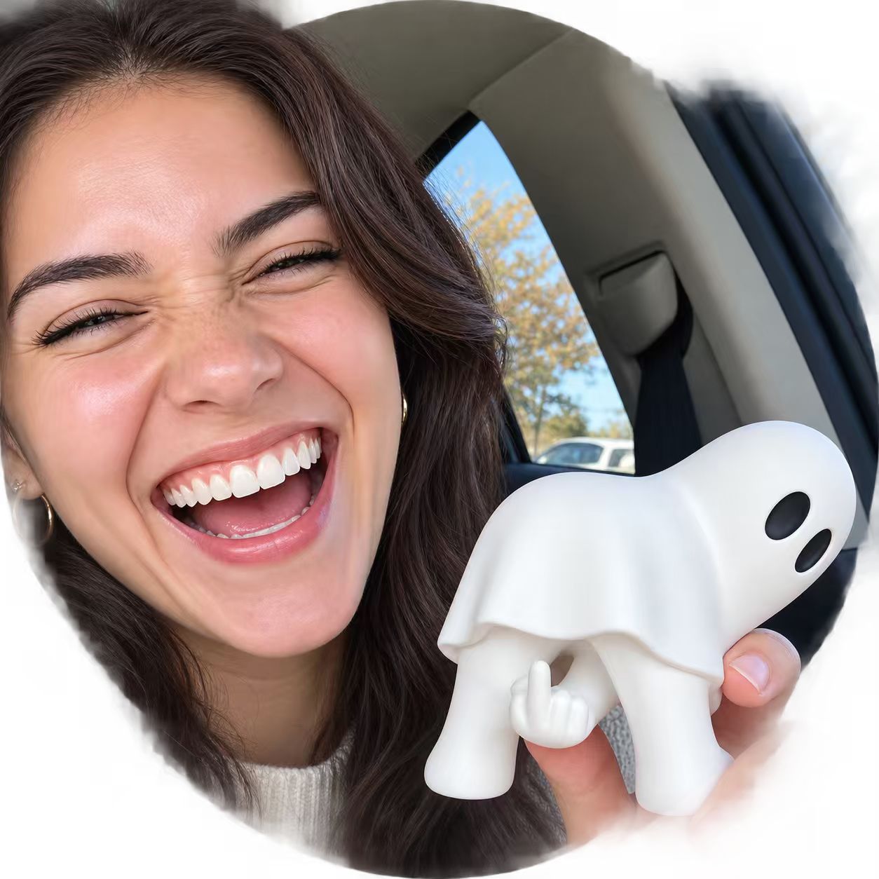 👻 The Sassy Ghost Has Arrived: Spooky, Funny, and Not Afraid to Flip the Bird!