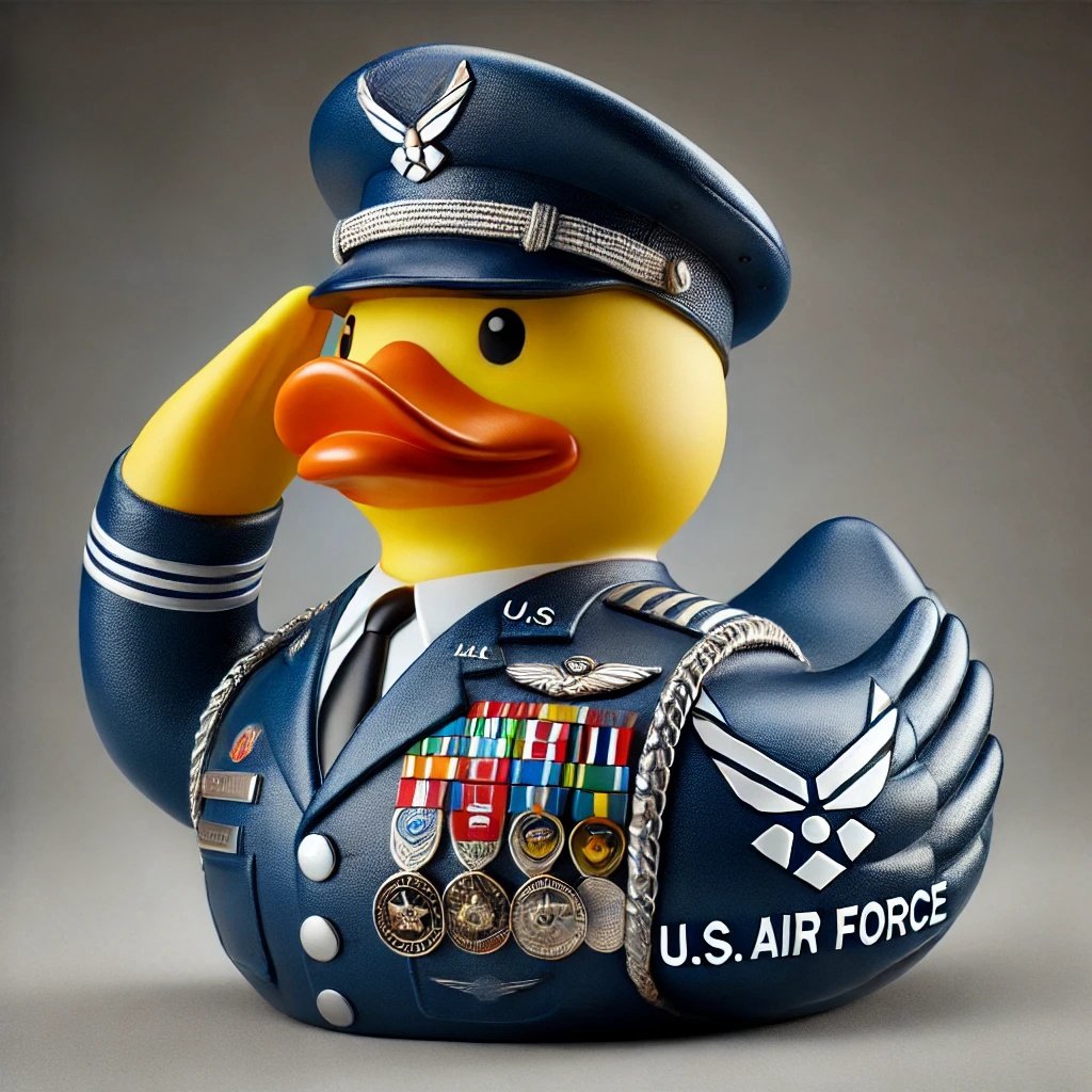 Handmade Veteran Tribute Duck - 100% Made in the USA