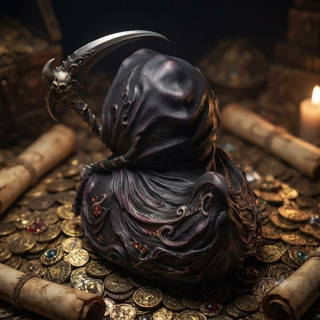 Grim Reaper Gothic Collectible Duck