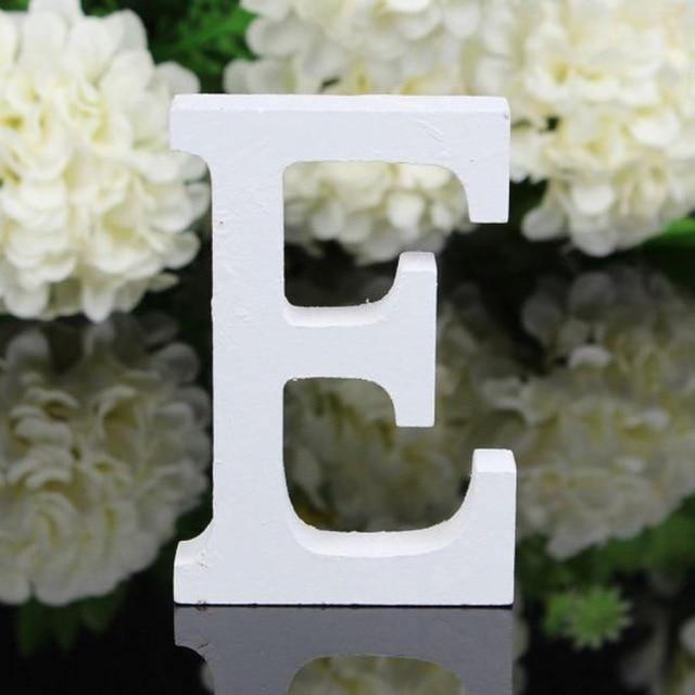 White Freestanding Mountable Wooden Alphabet Letter