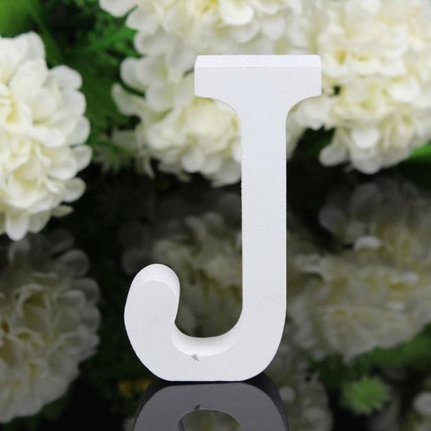 White Freestanding Mountable Wooden Alphabet Letter