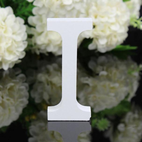 White Freestanding Mountable Wooden Alphabet Letter