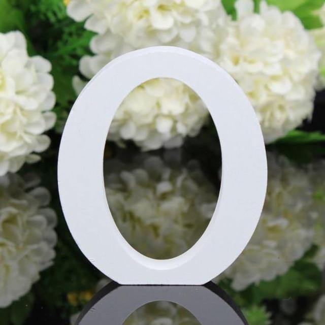White Freestanding Mountable Wooden Alphabet Letter