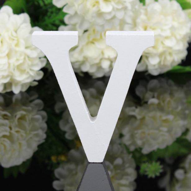 White Freestanding Mountable Wooden Alphabet Letter