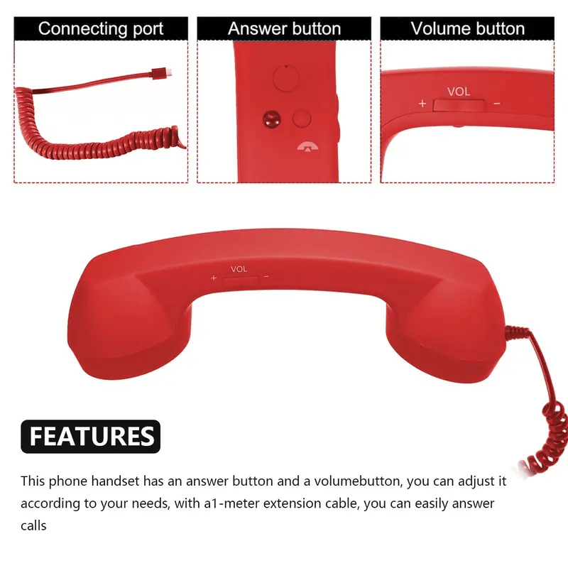 🎄Christmas Sale 49% OFF📞Bluetooth Retro Phone Handset(Buy 2 Get 10% OFF)