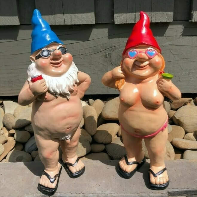 ✨Hot Sale 50% Off-Naughty Garden Gnome Funny Statue
