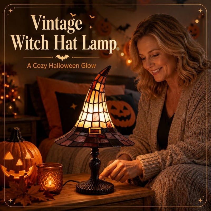 🏠👻Witch Hat Night Light