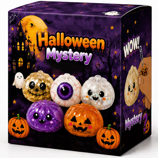 🎃 Halloween Dumpling Squeeze Squishy Toy Blind Boxes