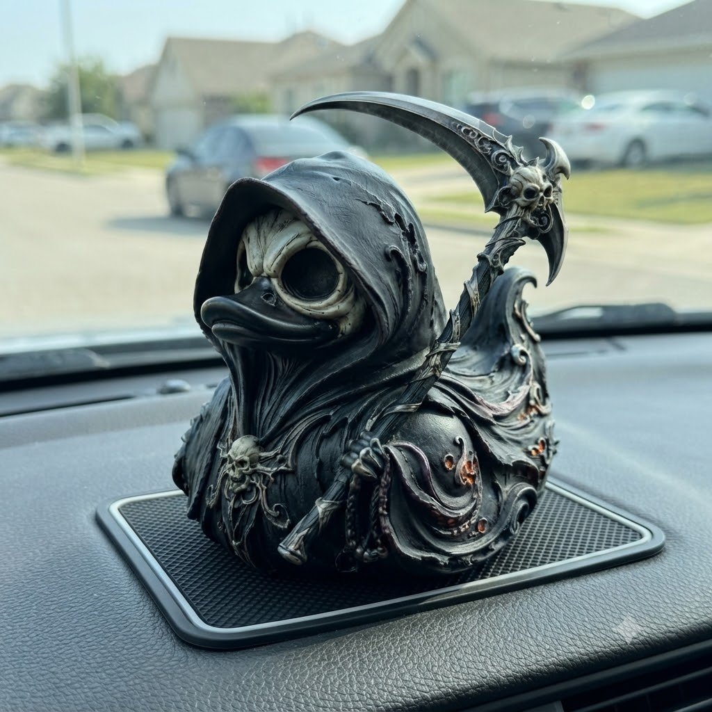Grim Reaper Gothic Collectible Duck