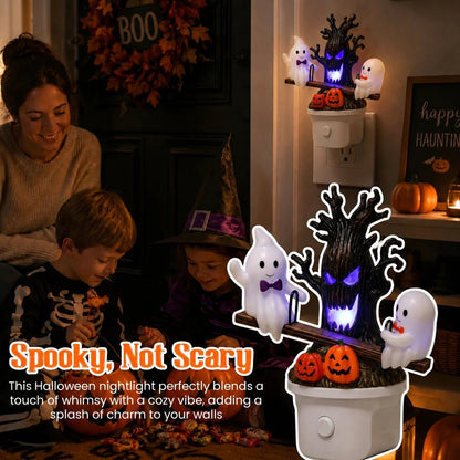 🔥LAST DAY 49% OFF - 🎃Animated Seesaw Ghost Plug In LED Night Light