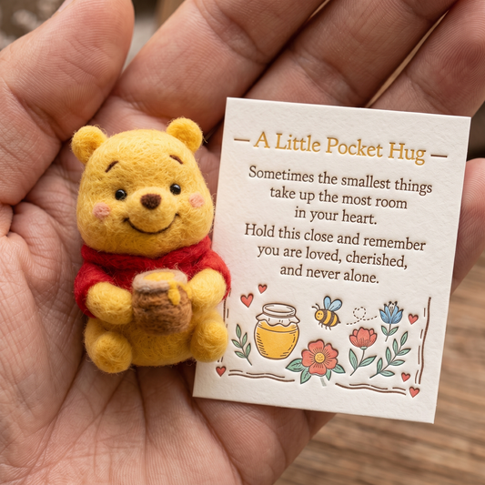 The Pooh Felt Pocket Hug Set