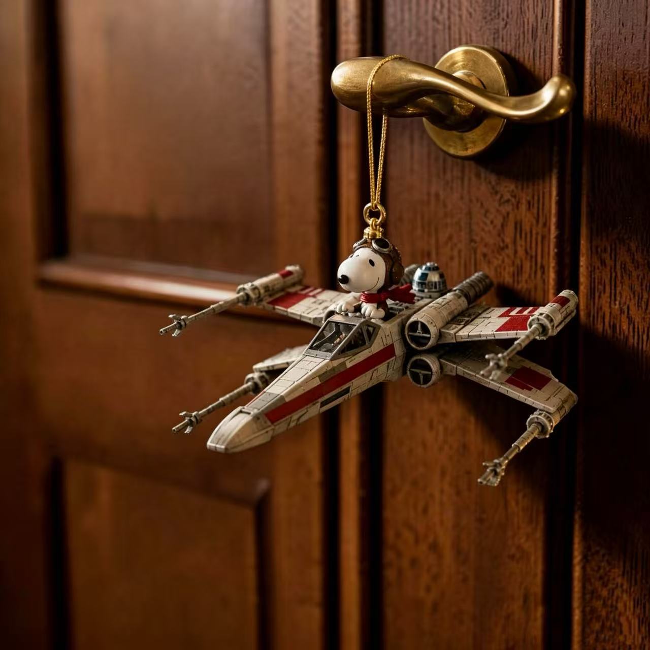 Peanuts Spy T-Fighter Christmas Ornament