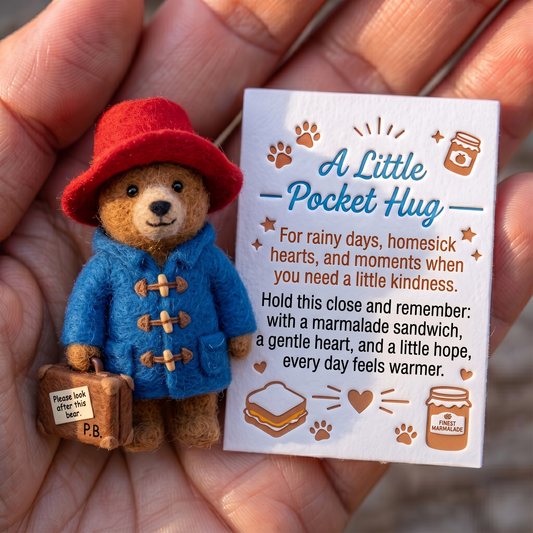 PDTION BEAR Felt Pocket Hug Set