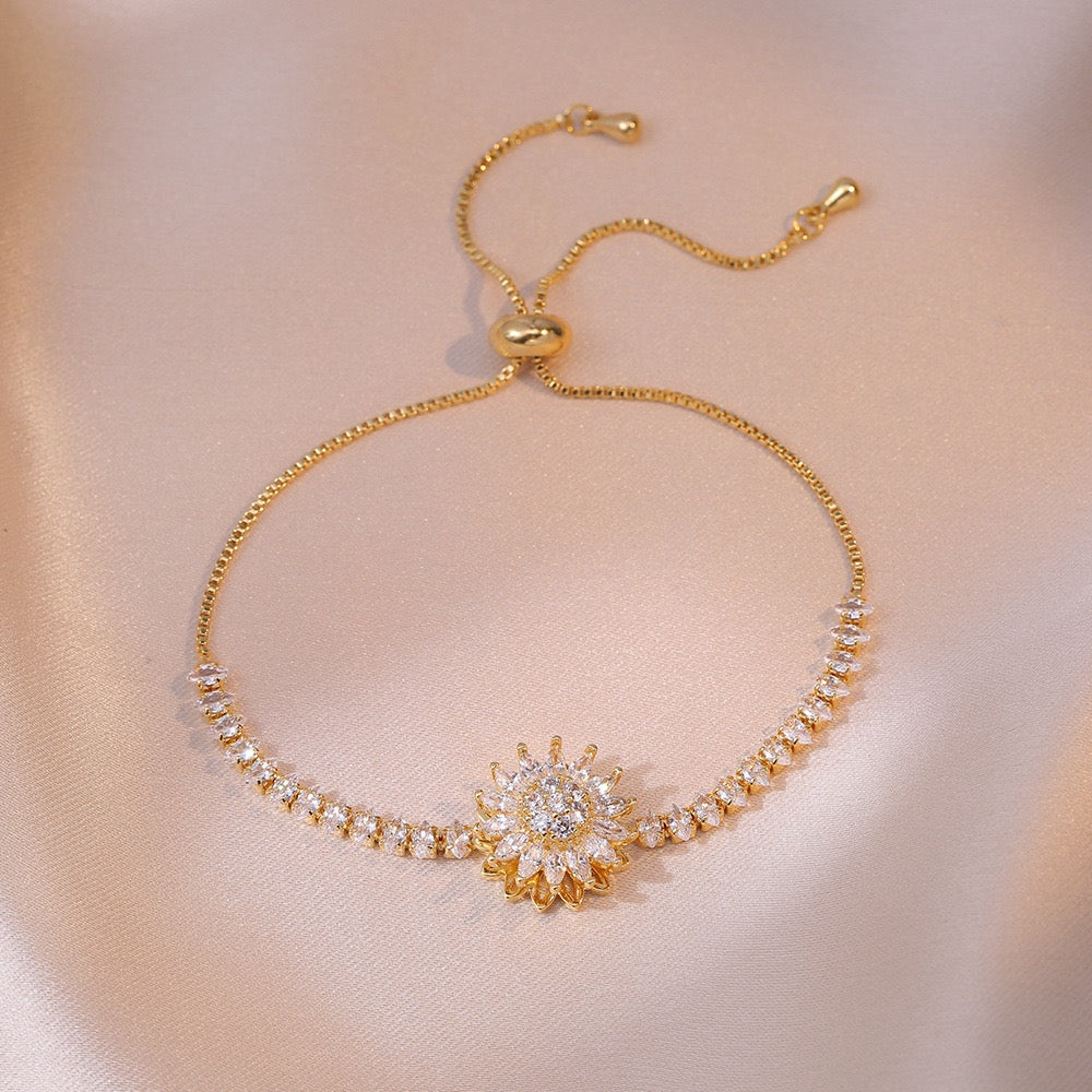 Spinning SunflowerNecklace - Bee Conservation Collection