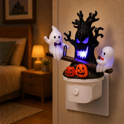 🔥LAST DAY 49% OFF - 🎃Animated Seesaw Ghost Plug In LED Night Light