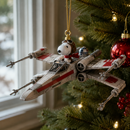 Peanuts Spy T-Fighter Christmas Ornament