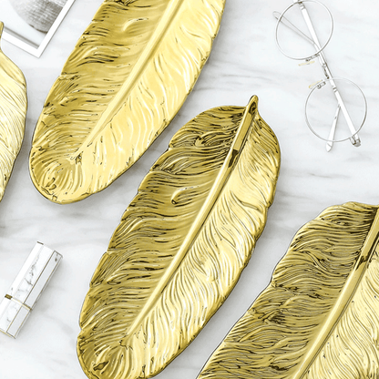 Ceramic Banana Leaf Trays