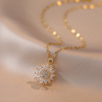 Spinning SunflowerNecklace - Bee Conservation Collection