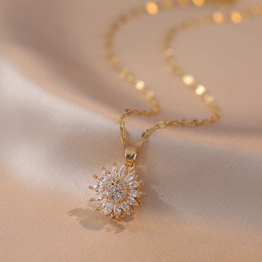 Spinning SunflowerNecklace - Bee Conservation Collection