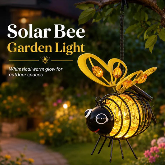 🌙🍃🪴 LIMITED-TIME 50% OFF! Hanging Solar Bee Light – Spread Joy Day and Night 🌞🌜