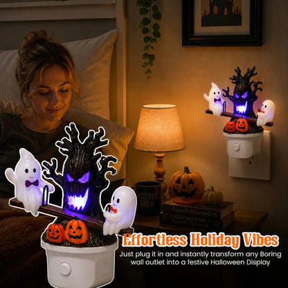 🔥LAST DAY 49% OFF - 🎃Animated Seesaw Ghost Plug In LED Night Light
