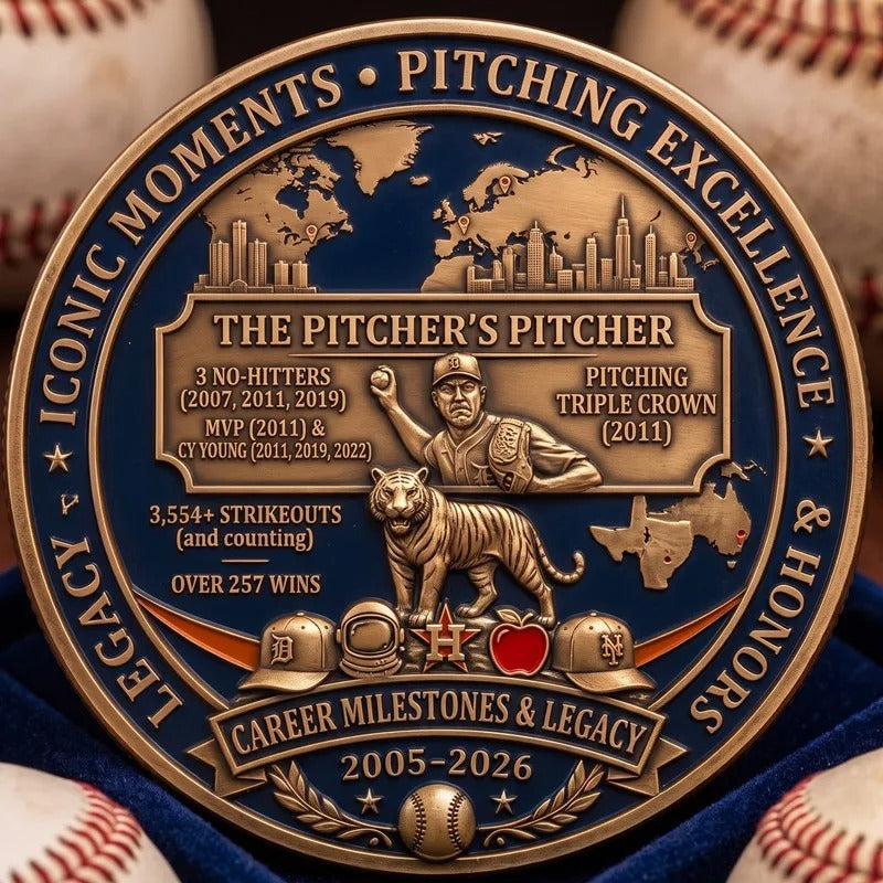 Justin Verlander Farewell Edition Commemorative Coin