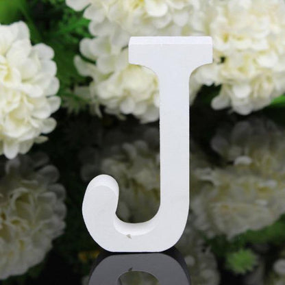 White Freestanding Mountable Wooden Alphabet Letter