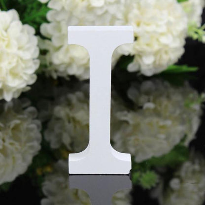 White Freestanding Mountable Wooden Alphabet Letter