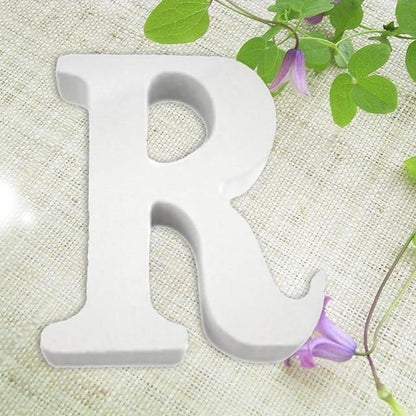 White Freestanding Mountable Wooden Alphabet Letter