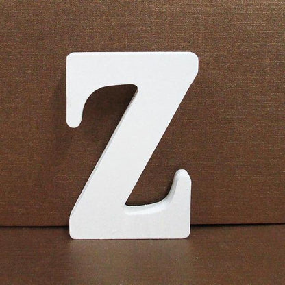 White Freestanding Mountable Wooden Alphabet Letter