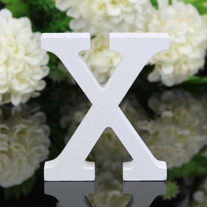 White Freestanding Mountable Wooden Alphabet Letter