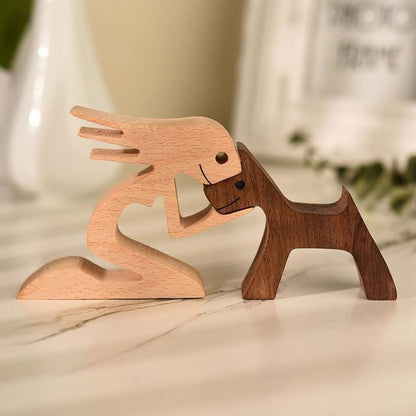 Man's Best Friend Wooden Figurines